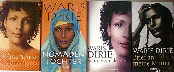 Bücherset: 4 Bücher von Waris Dirie - Nomadentochter, Wüstenblume, ...
